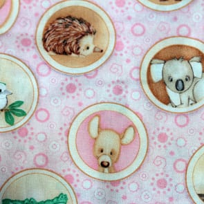 Australien-Tiere rosa