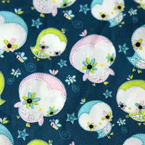 Vögelchen petrol-blau