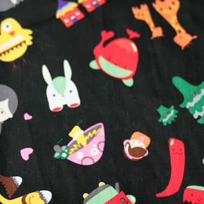 Comicfiguren schwarz