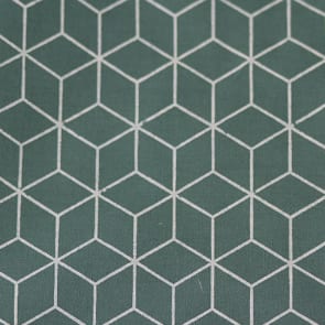 Grafisch dunkes mint