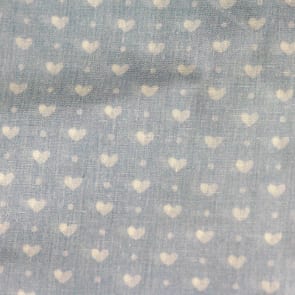 Herzen & Punkte pastell blau