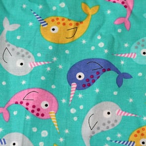 Narwal türkies-grün