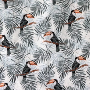 Tukan Palmenblätter grau