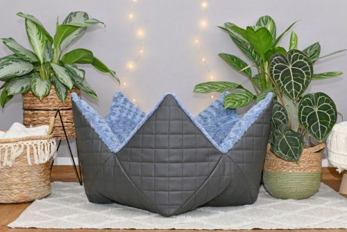 Kronen Hundebett Kunstleder gesteppt